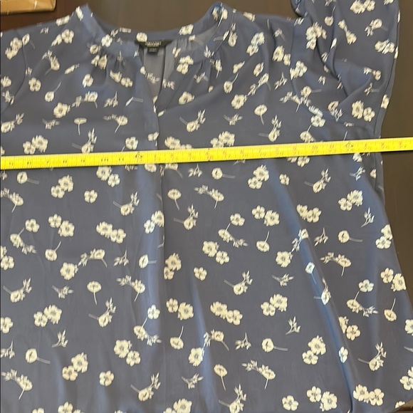 Simply Vera Vera Wang Long Sleeve Floral Print Blouse Women's Size XXL - Picture 3 of 13